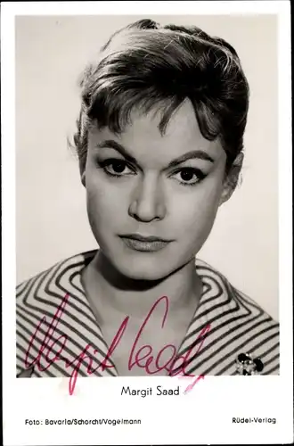 Ak Schauspielerin Margit Saad, Ein Stück vom Himmel, Autogramm