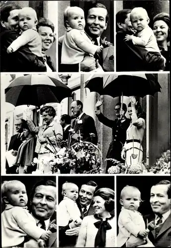 Ak Prinzessin Beatrix der Niederlande, Prinz Claus von Amsberg, Prinz Willem Alexander