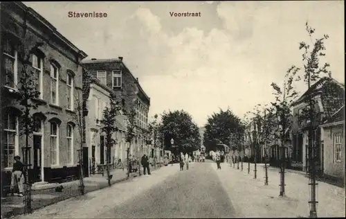 Ak Stavenisse Zeeland Niederlande, Voorstraat