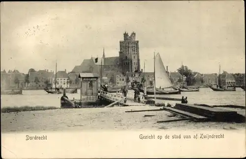 Ak Dordrecht Südholland Niederlande, Blick auf die Stadt von Zwijndrecht