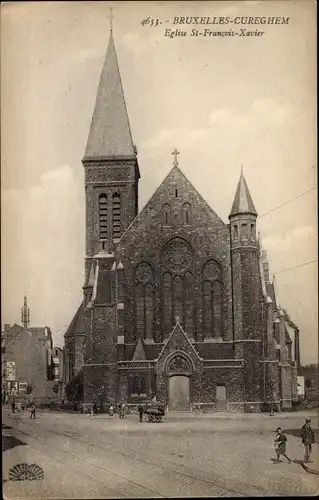 Ak Cureghem Anderlecht Brüssel Brüssel, St-Francois-Xavier-Kirche