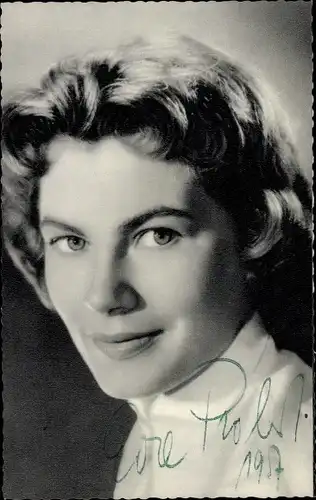 Ak Schauspielerin Eva Probst, Portrait, Autogramm