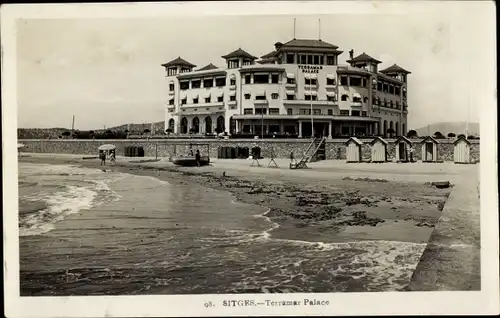 Ak Sitges Katalonien Spanien, Terramar Palace