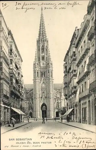 Ak Donostia San Sebastian Baskenland, Iglesia del buen Pastor