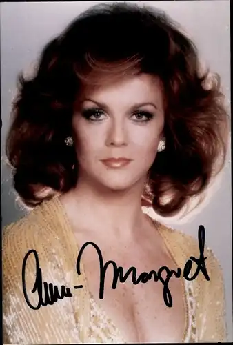 Foto Ak Schauspielerin Ann Margret, Portrait, Autogramm