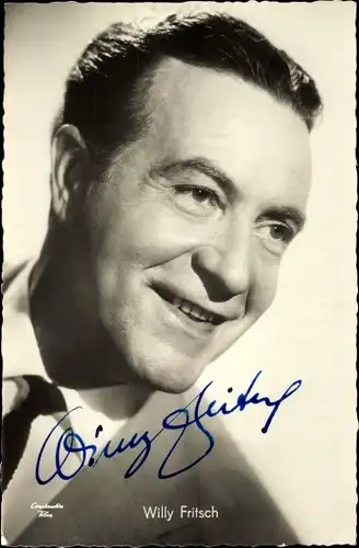 Ak Schauspieler Willy Fritsch, Portrait, Autogramm