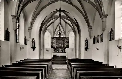 Ak Inzell in Oberbayern, Kirche St. Nikolaus, Innenansicht