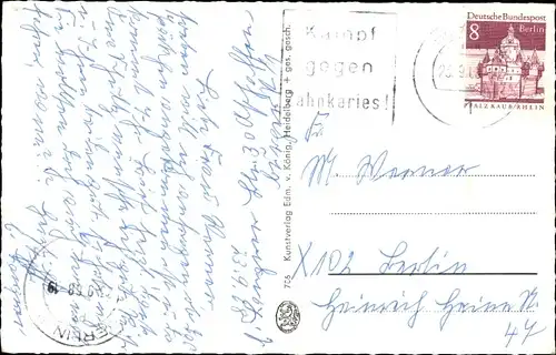 Ak Rüdesheim am Rhein, Drosselgasse