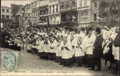 Ak Beauvais Oise, Feste der Jeanne Hachette, Der Klerus