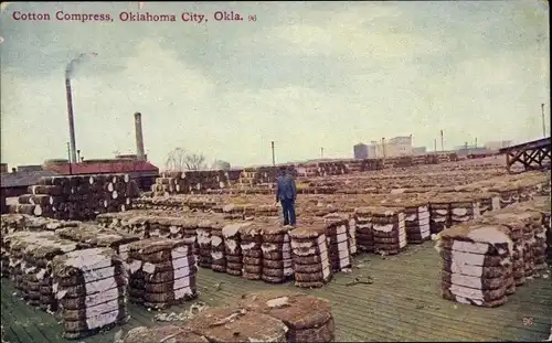 Ak Oklahoma City Oklahoma USA, Baumwollkompresse