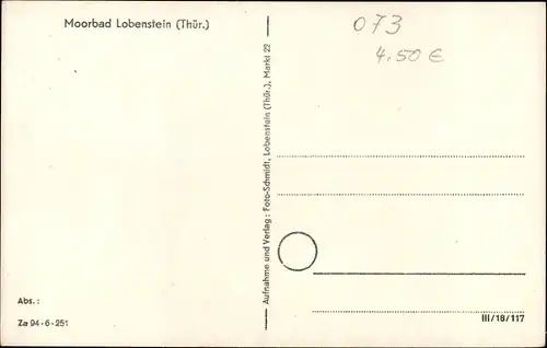 Ak Bad Lobenstein Thüringen, Blick über die Dächer auf den Turm