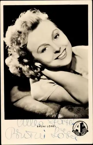 Ak Schauspielerin Bruni Löbel, Portrait, Autogramm