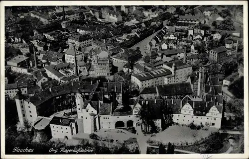 Ak Glauchau in Sachsen, Fliegeraufnahme