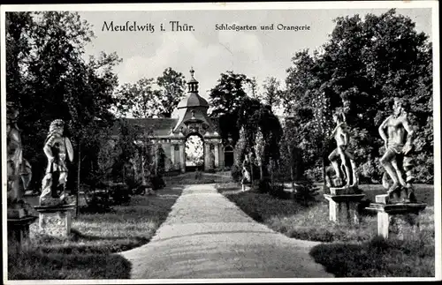 Ak Meuselwitz in Thüringen, Schlossgarten, Orangerie