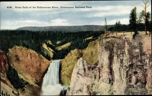 AK Wyoming USA, Yellowstone-Nationalpark, Great Falls des Yellowstone River
