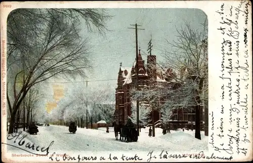 Ak Montreal Québec Kanada, Sherbrooke Street