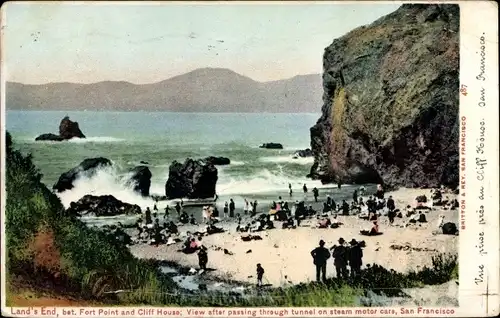 Ak San Francisco Kalifornien USA, Land's End, Fort Point, Cliff House