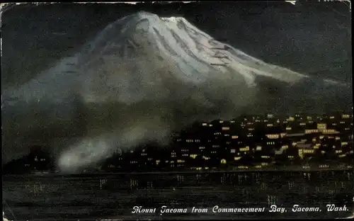 AK Tacoma Washington USA, Mount Tacoma, Commencement Bay