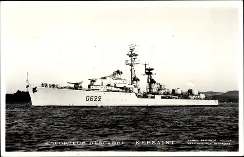 Ak Französisches Kriegsschiff Kersaint, Französische Marine