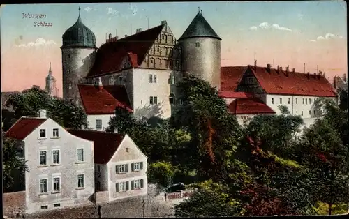 Ak Wurzen in Sachsen, Schloss