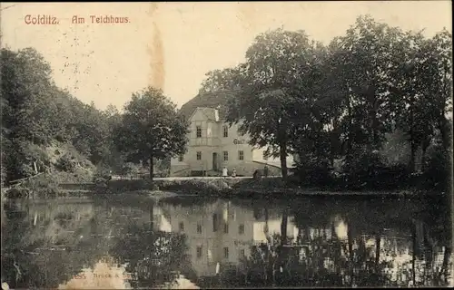 Ak Colditz in Sachsen, am Teichhaus