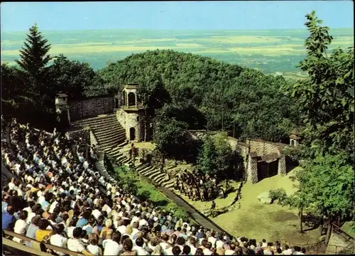 Ak Thale im Harz, Harzer Bergtheater, Publikum