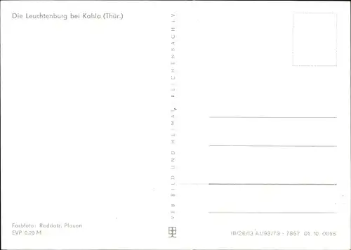 Ak Seitenroda in Thüringen, Leuchtenburg bei Kahla