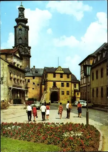 Ak Weimar in Thüringen, Blick zum Schloss, Turm