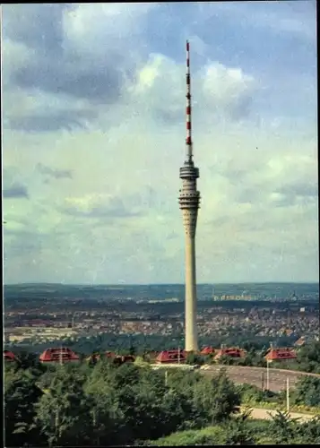 Ak Dresden Wachwitz, Fernsehturm
