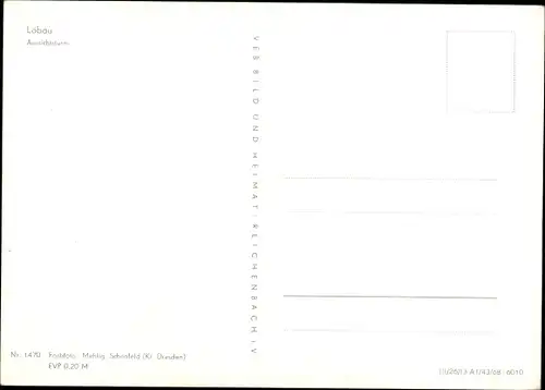 Ak Löbau in Sachsen, Löbauer Berg, Aussichtsturm