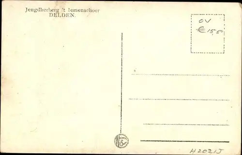 Ak Delden Hof van Twente Overijssel Niederlande, Jeugdherberg 't Iemenschoer