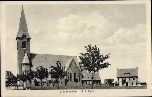 Ak Lindenheuvel Limburg Niederlande, R. K. Kerk