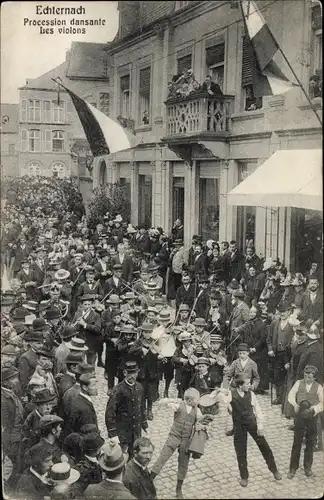 Ak Echternach Luxemburg, Procession dansante