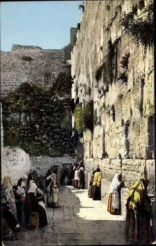 Ak Jerusalem Israel, Klagemauer