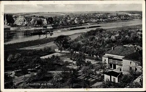 Ak Seußlitz an der Elbe, Gasthof Seußlitz, Besitzer Otto Bräunig