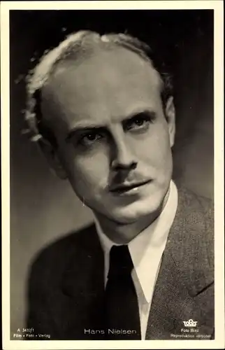 Ak Schauspieler Hans Nielsen, Portrait
