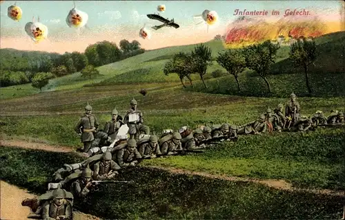 Ak Infanterie im Gefecht, 1. WK