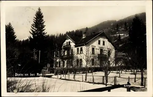 Ak Prein an der Rax in Niederösterreich, Pension Hubertus im Winter