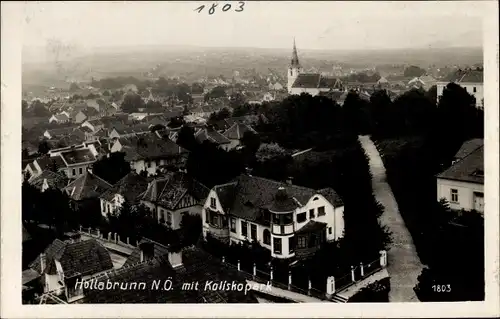 Ak Hollabrunn in Niederösterreich, Blick auf Stadt und Kirche