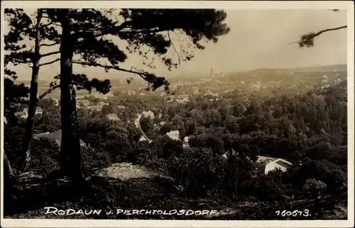 Ak Perchtoldsdorf in Niederösterreich, Rodaun, Ortschaft mit Landschaftsblick