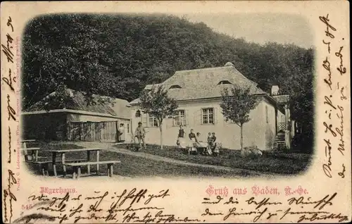 Ak Baden in Niederösterreich, Blick auf das Jägerhaus