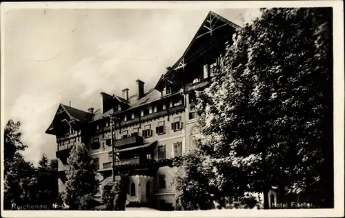 Ak Reichenau an der Rax in Niederösterreich, Blick auf Hotel Fischer