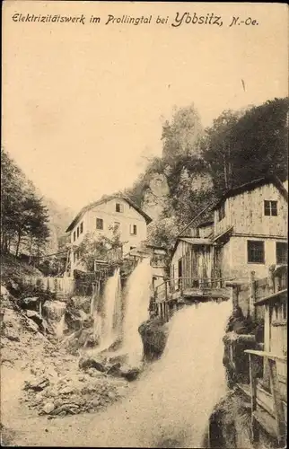Ak Ybbsitz in Niederösterreich, Elektrizitätswerk im Prollingtal