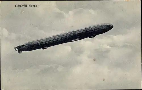 Ak Luftschiff Hansa, Zeppelin