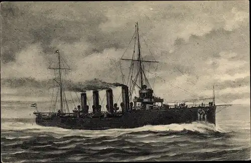 Ak Österreichisches Kriegsschiff, Admiral Spaun