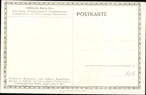 Künstler Ak Heusser, Harry, Sternennacht, U 12, Österreichisches U Boot