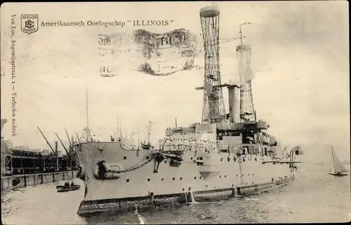 Ak Amerikanisches Kriegsschiff, Schlachtschiff USS Illinois