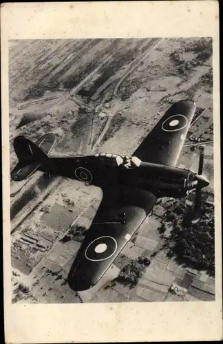 Ak Niederländisches Militärflugzeug, Hawker Hurricane Jachtvliegtuig, Jagdflugzeug