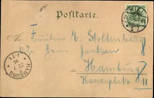 Litho Friedrichsort Kiel in Schleswig Holstein, Deutsche Kriegsschiffe, Seemann, Kaserne