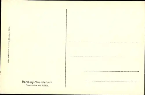 Ak Hamburg Eimsbüttel Harvestehude, Oberstraße mit Klinik